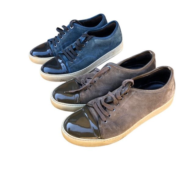 BUNDLE of 2 Lanvin Shoes - Brown and Blue Size 8 - Picture 4 of 6